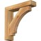 Ekena Millwork Imperial Block Rough Sawn Bracket w/ Offset Brace, Western Red Cedar, 4"W x 16"D x 16"H BKT0402X16X16IMP05RWR - alternate 1